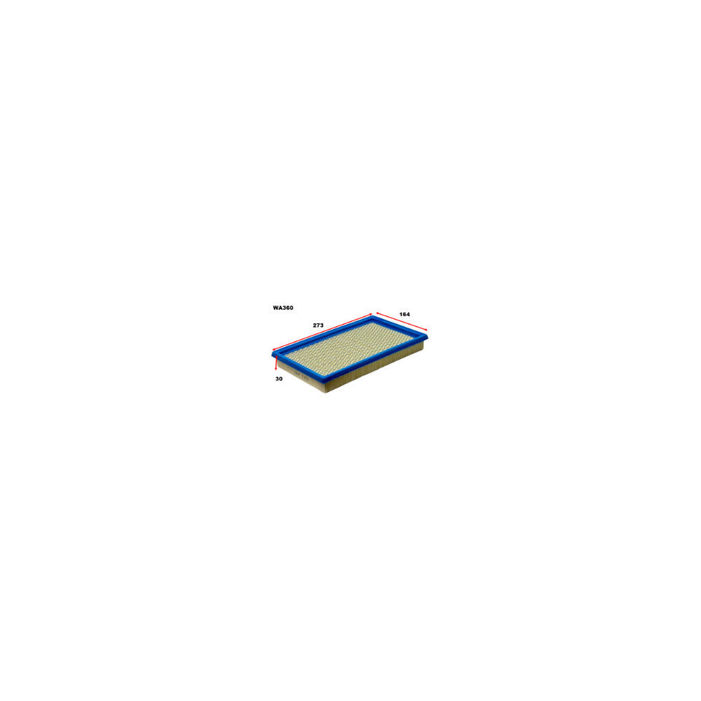 Wesfil WA360 - AIR FILTER A360 HOLDEN/NISSAN/SUBARU/TOYOTA - WA360