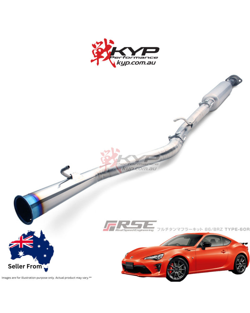 RSE FULL TITANIUM MUFFLER EXHAUST TYPE-60R FOR TOYOTA 86 ZN6 SUBARU BRZ ZC6 FA20 RB6090-SB03B