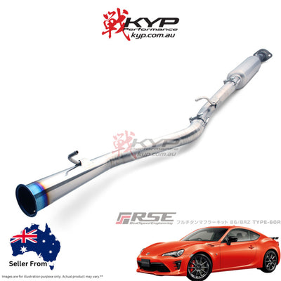 RSE FULL TITANIUM MUFFLER EXHAUST TYPE-60R FOR TOYOTA 86 ZN6 SUBARU BRZ ZC6 FA20 RB6090-SB03B