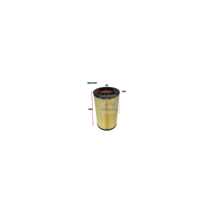 Wesfil AIR FILTER A1862 FIAT - WA5206