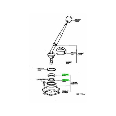 TOYOTA OEM AE86/TE71 Gearbox Tranmission shift bever Ball seal 33556-14010