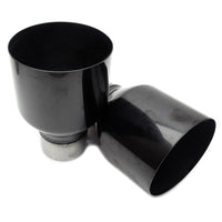 Invidia R400 Valved Cat Back Exhaust w/Round Tips - Round Rolled Black Tips Tips VW Golf R Mk7
