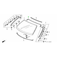 HONDA OEM RUBBER A FRONT WIND SHIELD DAM