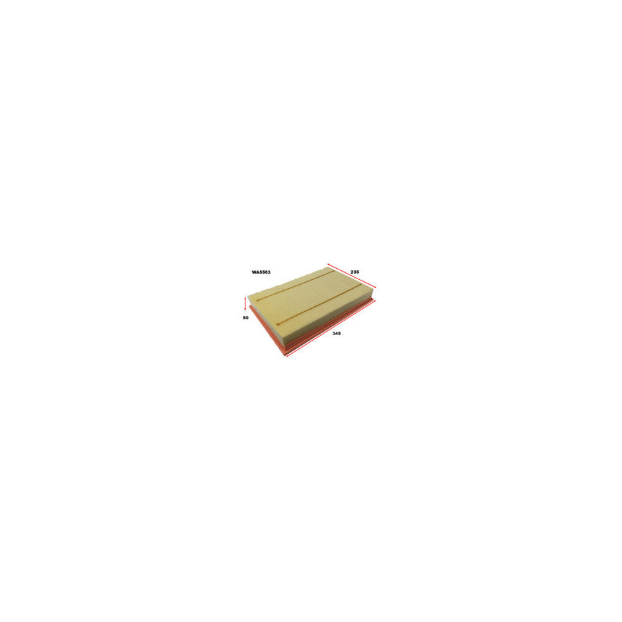 Wesfil AIR FILTER A2067 DODGE/RAM - WA5563