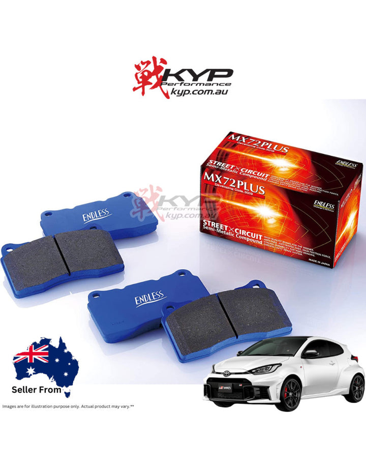 Endless MX72 Plus EP558 Front brake Pads – LBX Morizo RR GAYA16 GR Yaris GXPA16 GR Corolla GZEA14H