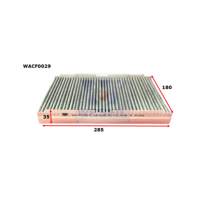 Wesfil CABIN FILTER RCA166C CITROEN/PEUGEOTWACF0029