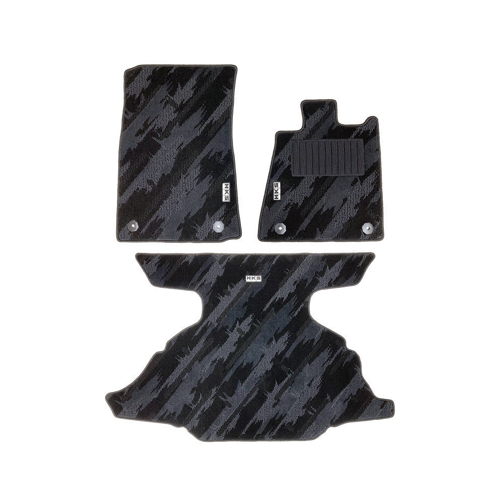 HKS FLOOR AND LUGGAGE MATS OCT RHD SET OF 3 FOR NISSAN FAIRLADY Z RZ34 53001-AN018