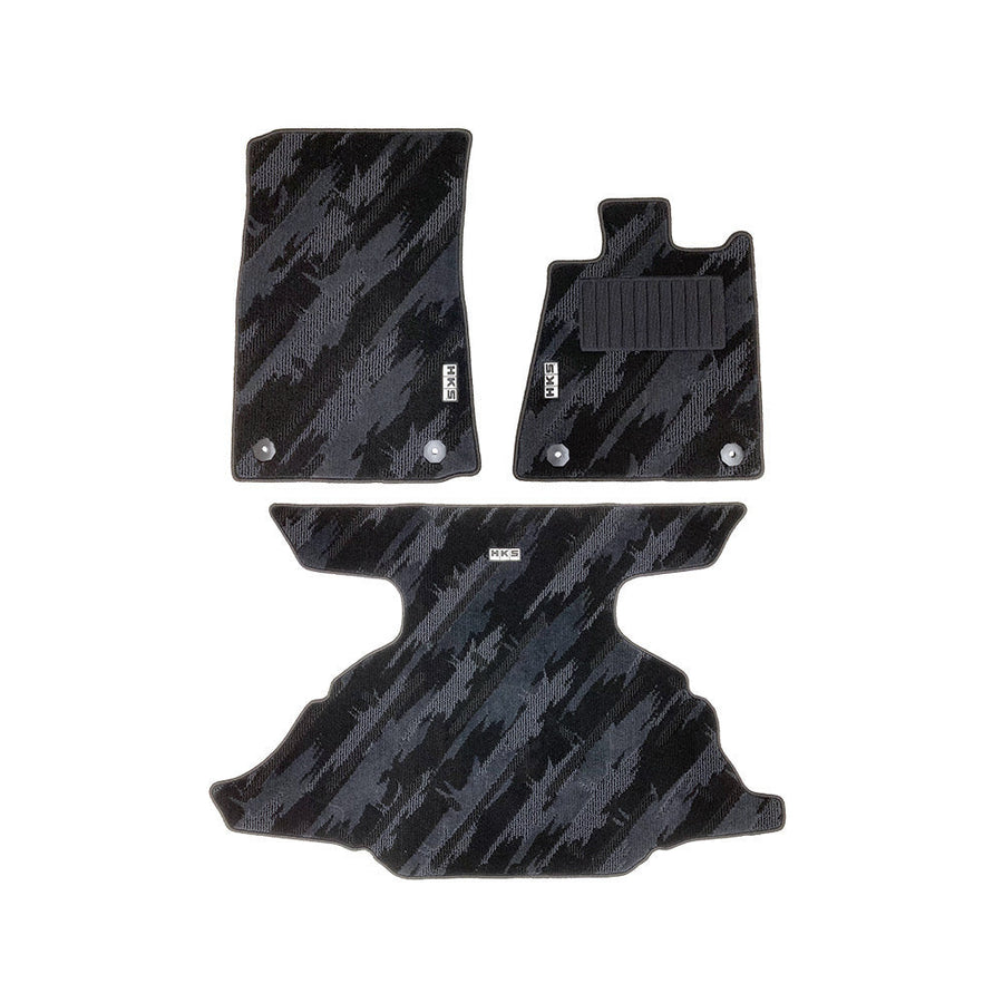 HKS FLOOR AND LUGGAGE MATS OCT RHD SET OF 3 FOR NISSAN FAIRLADY Z RZ34 53001-AN018