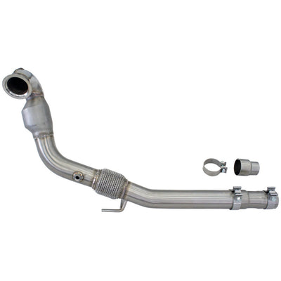 Invidia Q300 Turbo Back Exhaust - Rolled Titanium Blue Tips VW Golf GTI Mk7