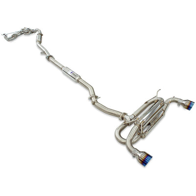 Invidia R400 70mm Engine Back Exhaust w/PSR Unequal Headers - Rolled Stainless Tips Subaru BRZ & Toyota 86 12-21, 22+ (6MT)