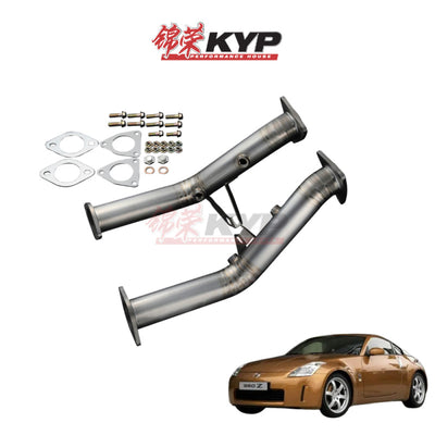 RSE FULL TITANIUM MID PIPE FAIRLADY Z Z33/SKYLINE V35 VQ35DE