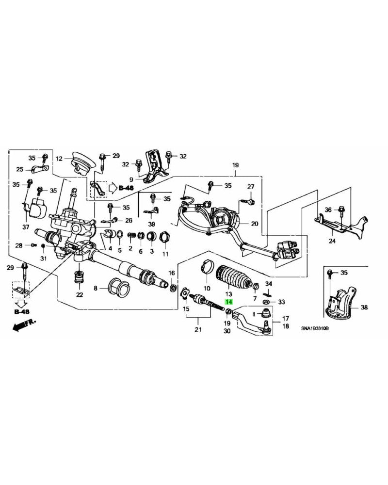 HONDA OEM TIE ROD DUST SEAL