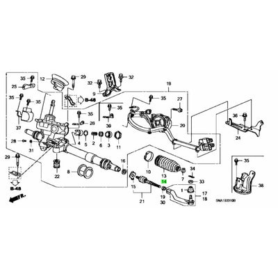 HONDA OEM TIE ROD DUST SEAL