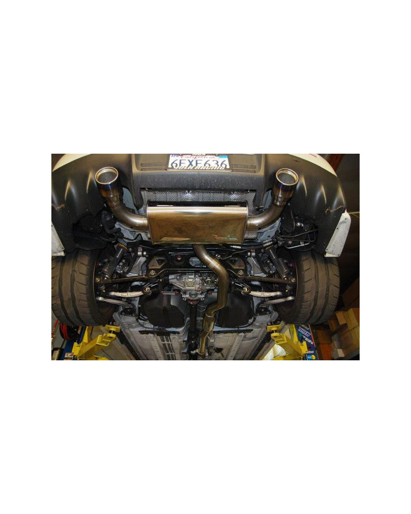 Invidia Q300 Cat Back Exhaust - Straight Cut Black Stainless Tips Mitsubishi Evo X 10 CZ4A EVO10 EVOX EVOLUTION