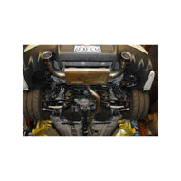 Invidia Q300 Cat Back Exhaust - Straight Cut Black Stainless Tips Mitsubishi Evo X 10 CZ4A EVO10 EVOX EVOLUTION