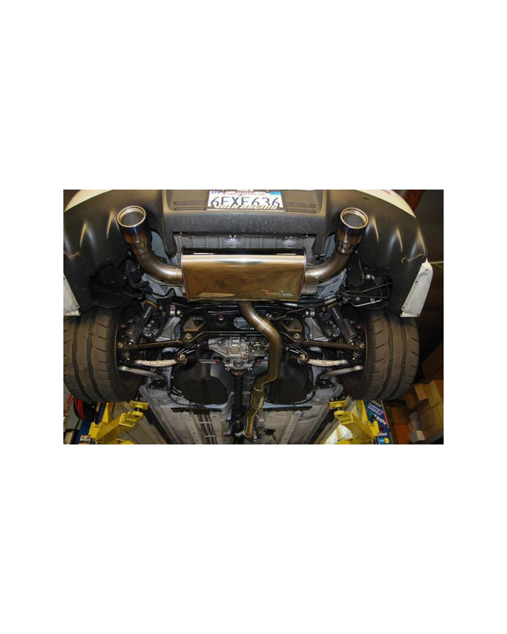 Invidia Q300 Cat Back Exhaust - Straight Cut Black Stainless Tips Mitsubishi Evo X 10 CZ4A EVO10 EVOX EVOLUTION