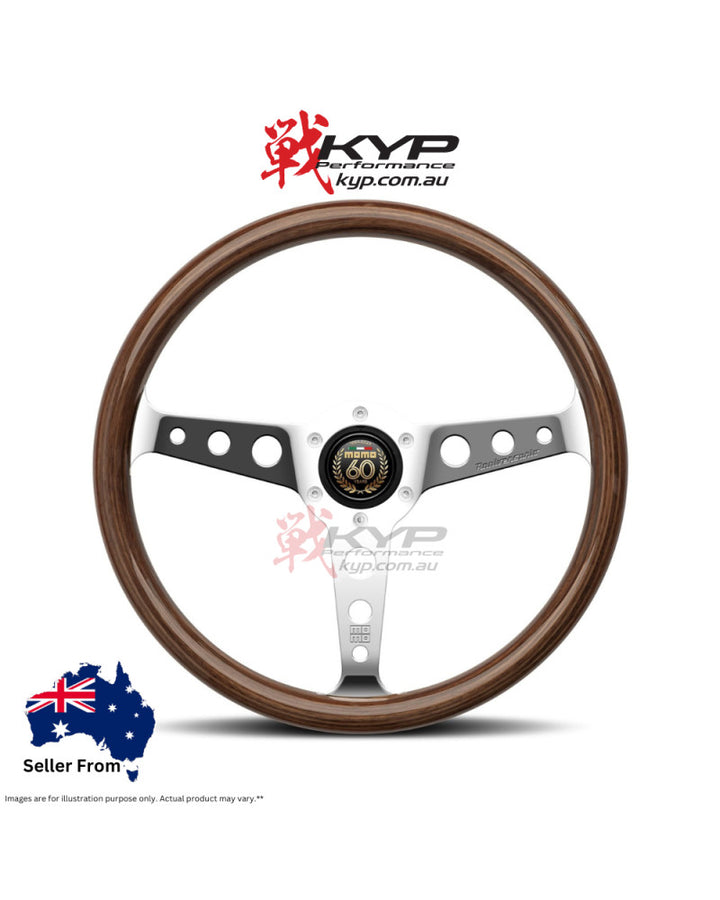 MOMO 60th Anniversario Heritage Indy Wood Limited Edition 350mm Steering Wheel - VINDYANNCWD35