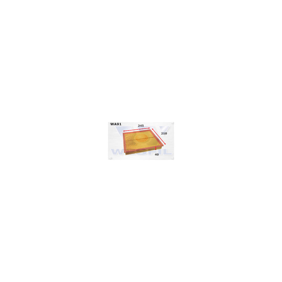 Wesfil AIR FILTER A1300 DAEWOO - WA918