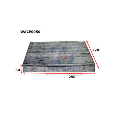 Wesfil CABIN FILTER RCA146P HYUNDAIWACF0050