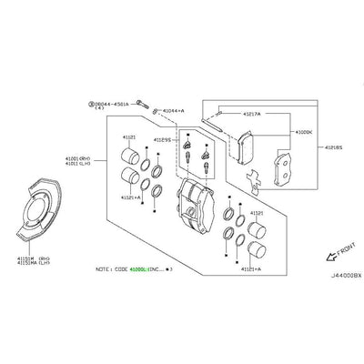 NISSAN OEM SEAL KIT-DISC BRAKE