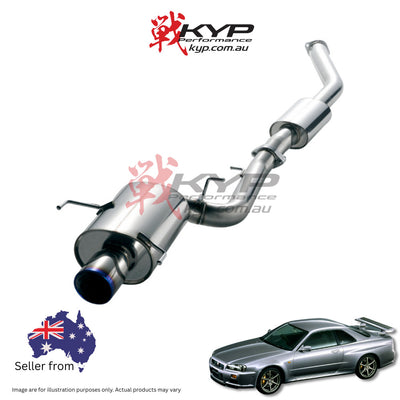 HKS Super Turbo Muffler EXHAUST For NISSAN SKYLINE GT-R BNR34 RB26DETT  31029-AN003