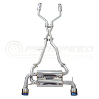 Invidia Gemini Cat Back Exhaust - Rolled Titanium Blue Tips Nissan Skyline V35/Infiniti G35 V35 (Coupe)