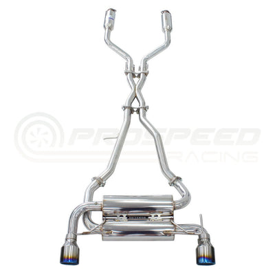 Invidia Gemini Cat Back Exhaust - Rolled Titanium Blue Tips Nissan Skyline V35/Infiniti G35 V35 (Coupe)