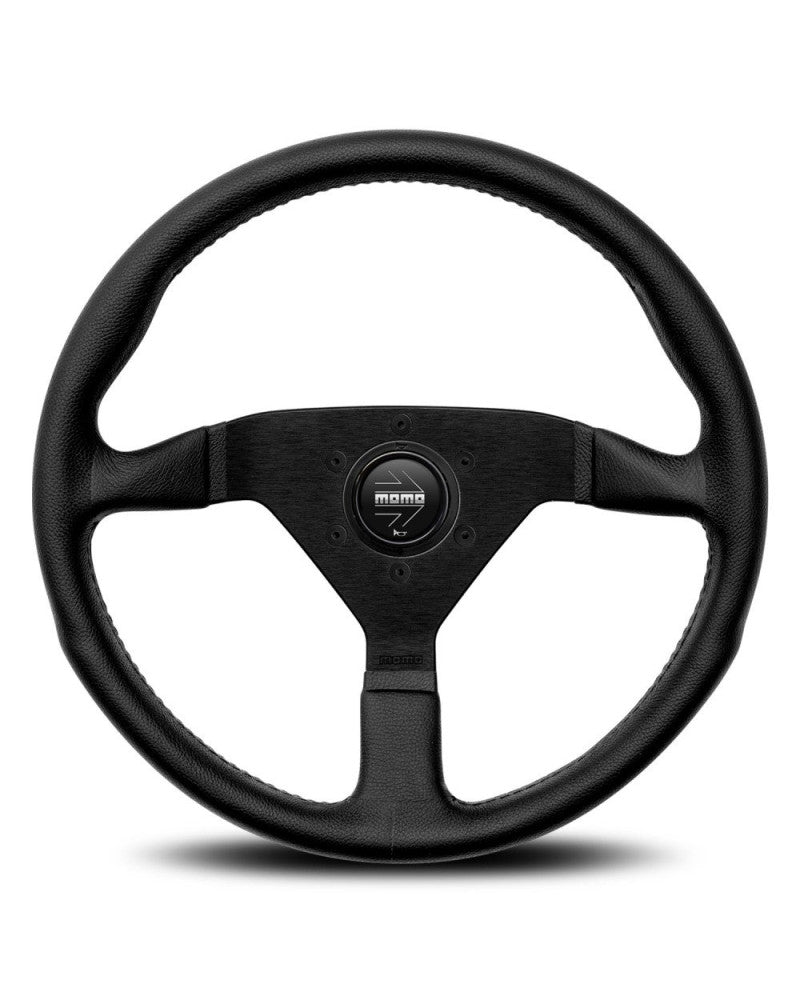 MOMO Montecarlo Black Leather 350mm Steering Wheel - 11111785225R