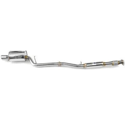 Invidia Q300 Cat Back Exhaust - Rolled Titanium Blue Tips Subaru WRX/STI GD 01-07