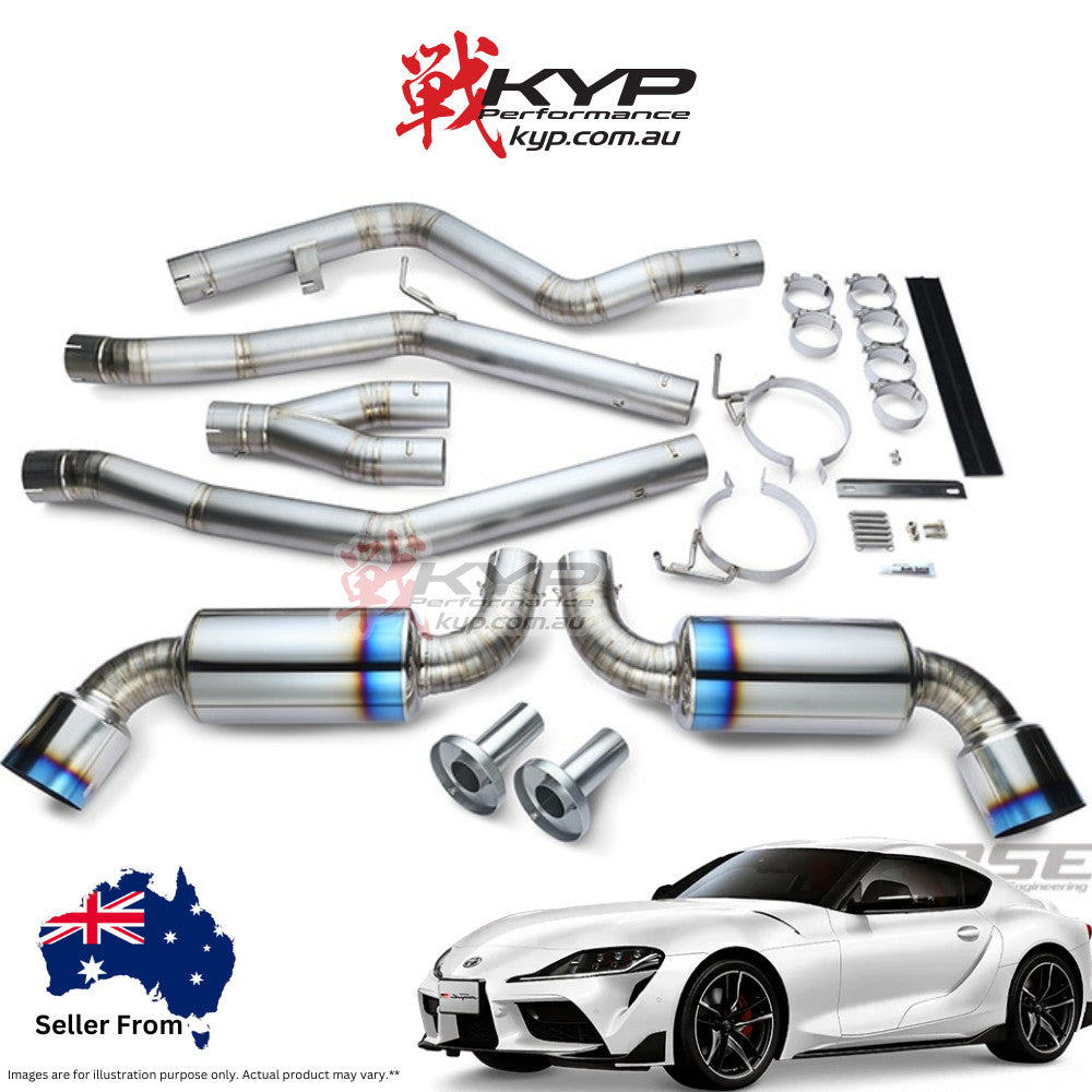 RSE FULL TITANIUM MUFFLER EXHAUST TYPE-D FOR TOYOTA GR SUPRA B58 RB6090-TY06B