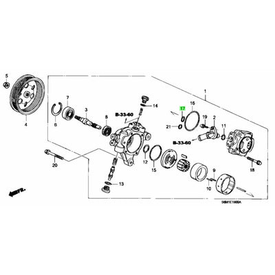 HONDA OEM PUMP COVER SEAL B