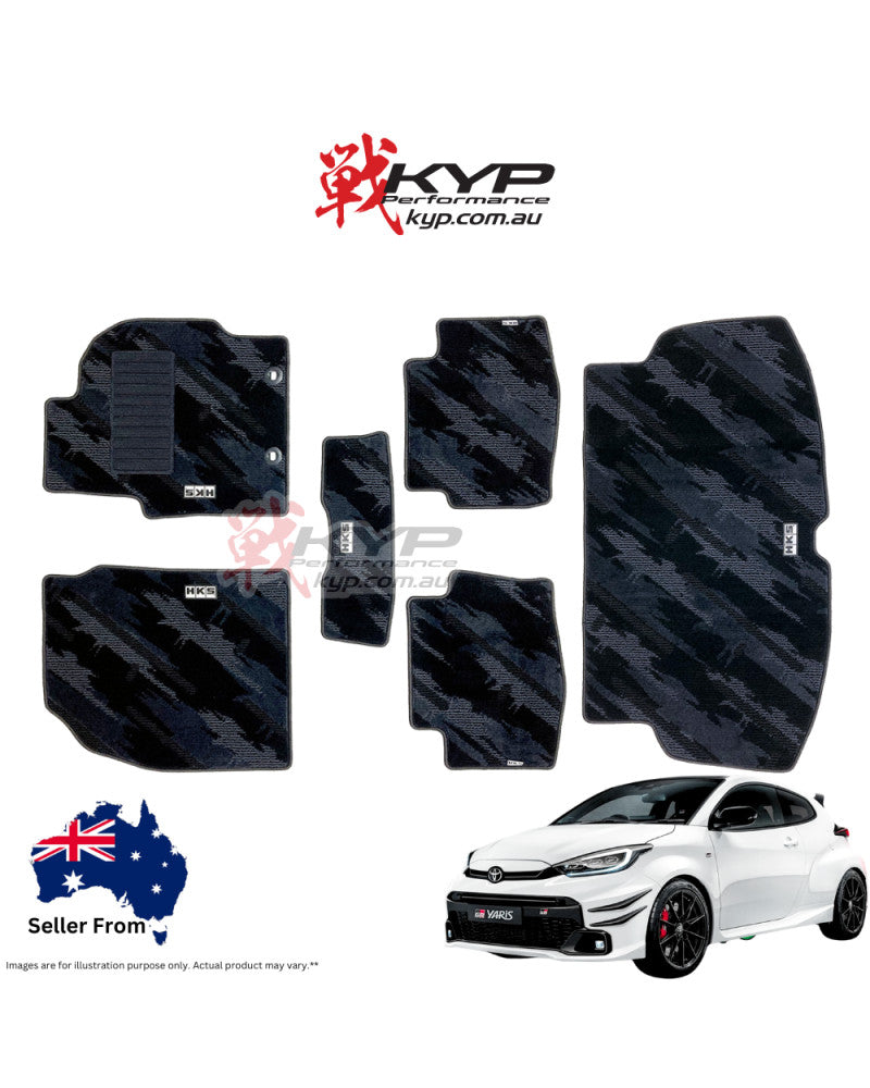 HKS FLOOR AND LUGGAGE MATS OCT RHD SET OF 6 FOR TOYOTA GR YARIS GXPA16