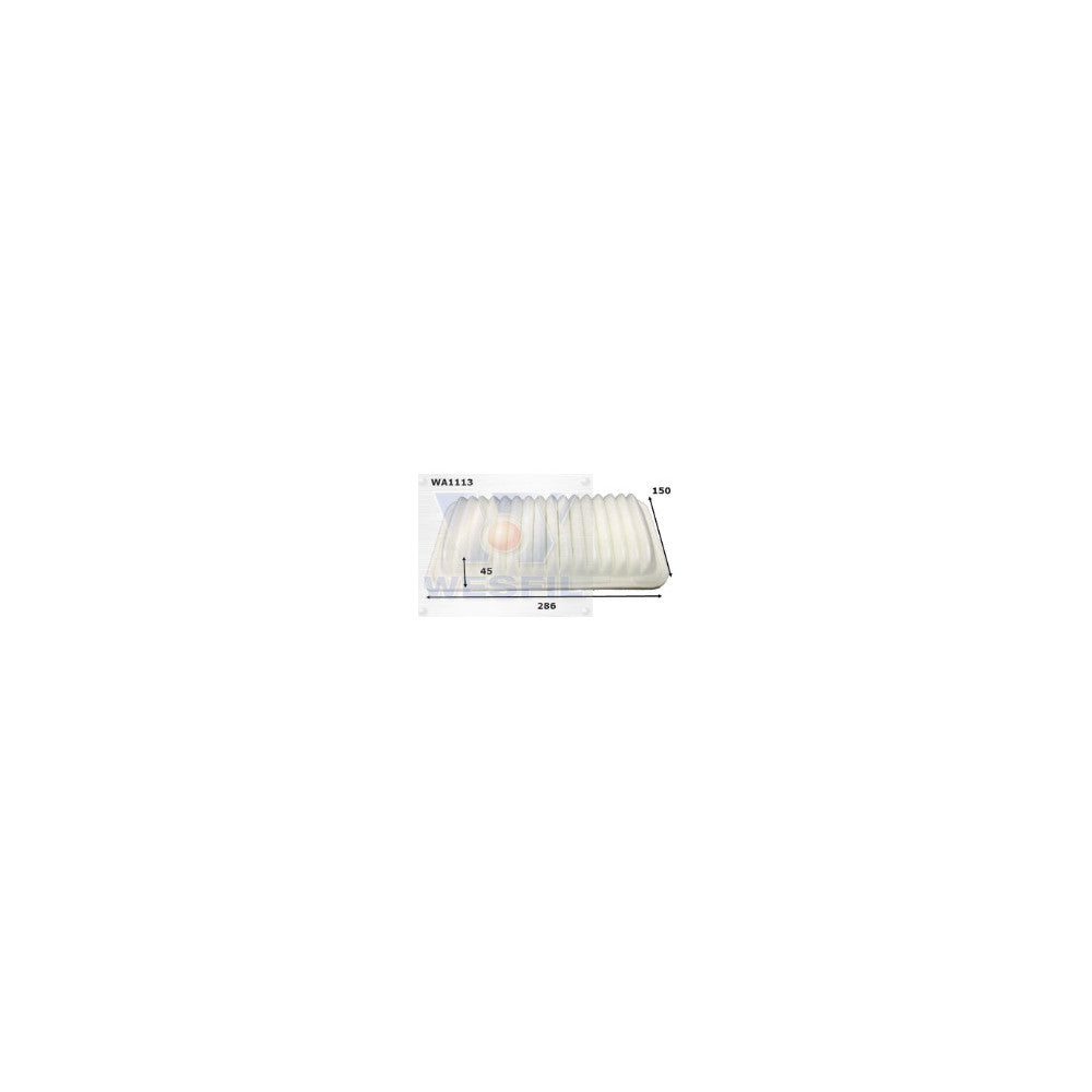 Wesfil WA1113 - AIR FILTER A1481 TOYOTA - WA1113