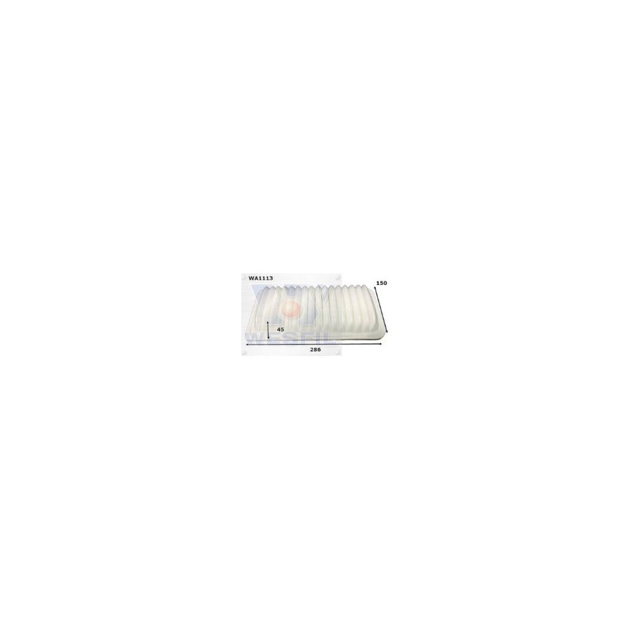 Wesfil WA1113 - AIR FILTER A1481 TOYOTA - WA1113