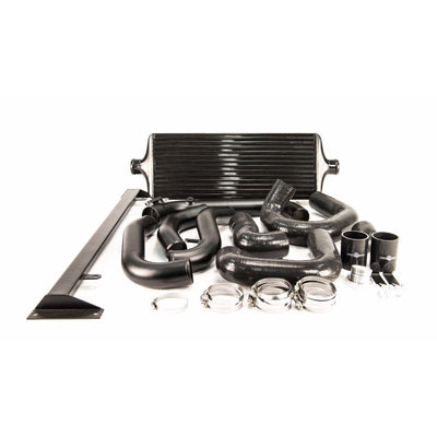 Process West Front Mount Intercooler Kit w/Black Core, Black Piping for Subaru WRX 08-14 - PWFMIC04B