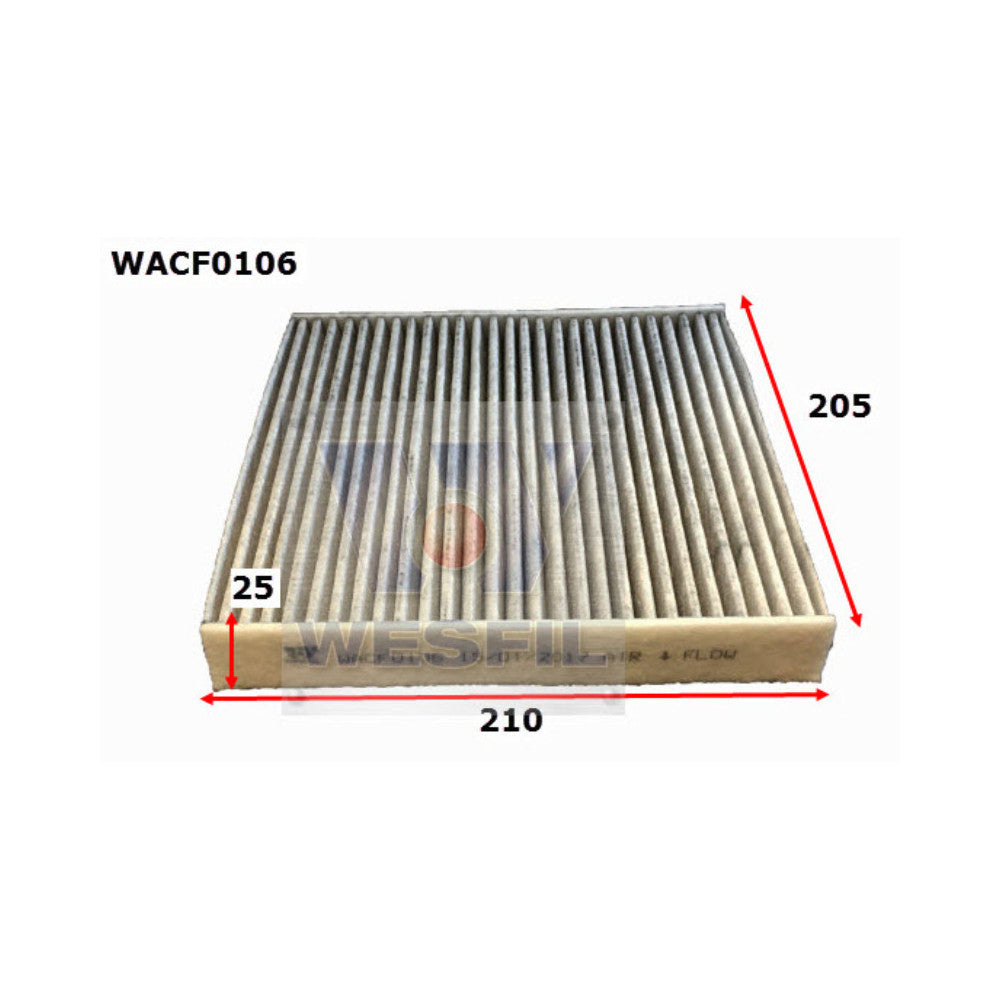 Wesfil CABIN FILTER RCA251P HONDAWACF0106