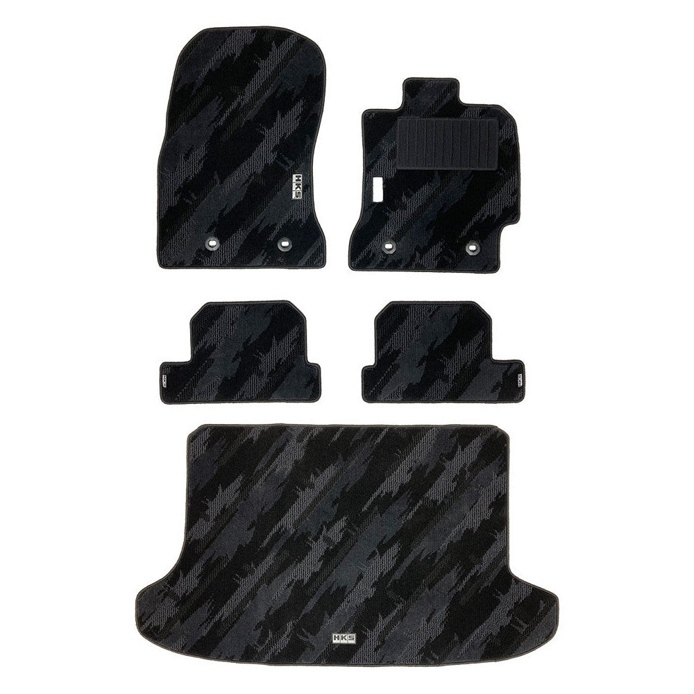 HKS FLOOR AND LUGGAGE MATS OCT RHD SET OF 5 FOR TOYOTA 86 ZN6 53001-AT040