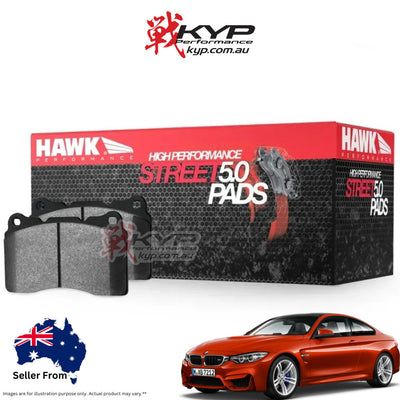Hawk Performance HPS 5.0 Rear Brake Pads - BMW F-Series M2/M3/M4 (non-Ceramic) - HB766B.624