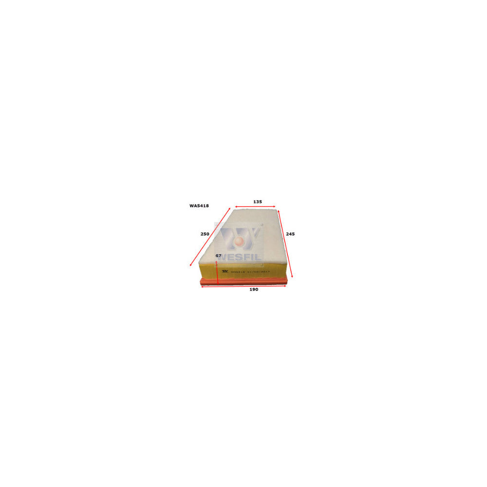 Wesfil AIR FILTER RENAULT - WA5418
