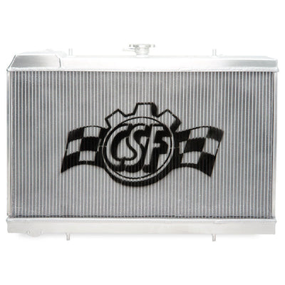 CSF Racing 2-Row 42mm Race Spec Aluminium Radiator - Raw for Nissan Skyline R32 GTS/GT-R (RB20/RB26)