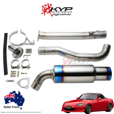 RSE FULL TITANIUM MUFFLER EXHAUST FOR HONDA S2000 F20C F22C RB6090-HN04A