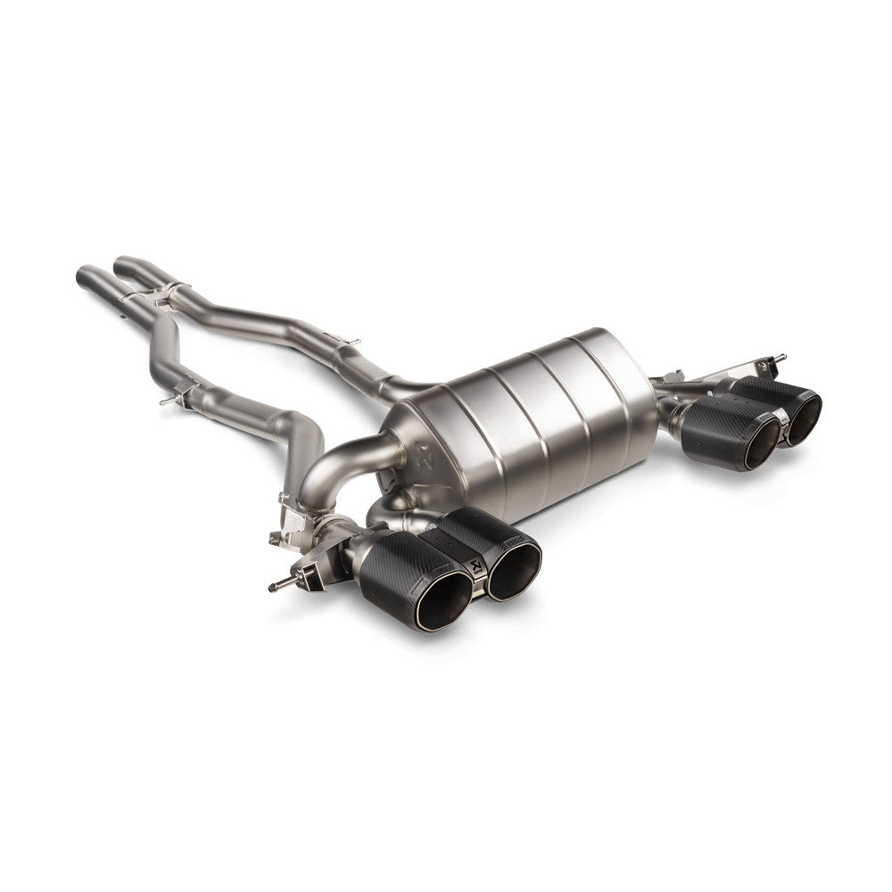 Akrapovic Exhaust System for BMW M3/M4 (G80, G81, G82, G83) with Akrapovic Chopped Carbon Tail Pipe Set for G8X M2/M3