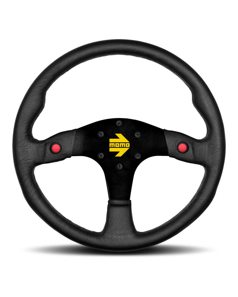 MOMO MOD.80 Black Leather Steering Wheel 350mm - VR8035PLNEW