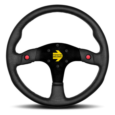 MOMO MOD.80 Black Leather Steering Wheel 350mm - VR8035PLNEW