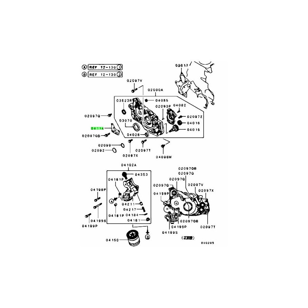 Mitsubishi OEM OIL FILTER GASKET FOR EVO 4-9 - MD322522