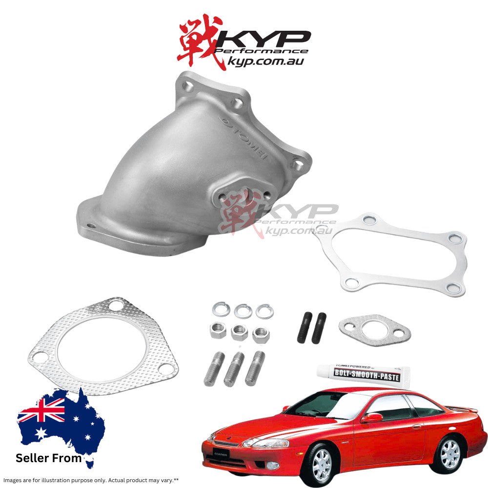 TOMEI FULL CAST TURBO OUTLET PIPE for 1JZ-GTE TOYOTA Chaser Mark II Cresta JZX81 JZX90 JZX100 Crown JZS130 Verossa JZX110