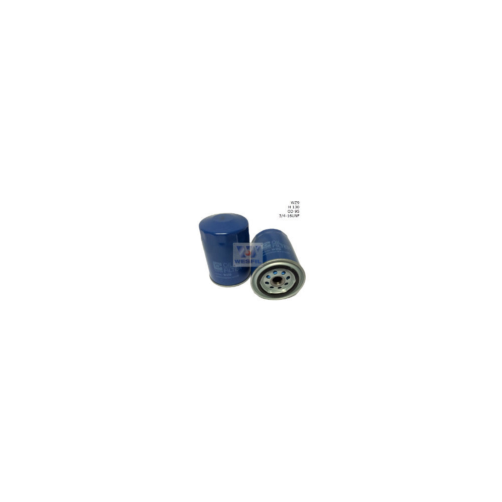 Wesfil WZ9 - OIL FILTER Z9 MULTIPLE APPLICATIONS - WZ9