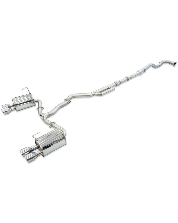Invidia Q300 Turbo Back Exhaust - Rolled Titanium Blue Tips Subaru WRX VB 22+ (Sedan 6MT)