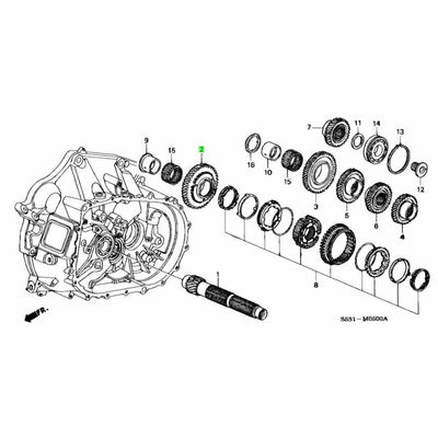 HONDA OEM K20 GEAR BOX 1ST COUNTER GEAR