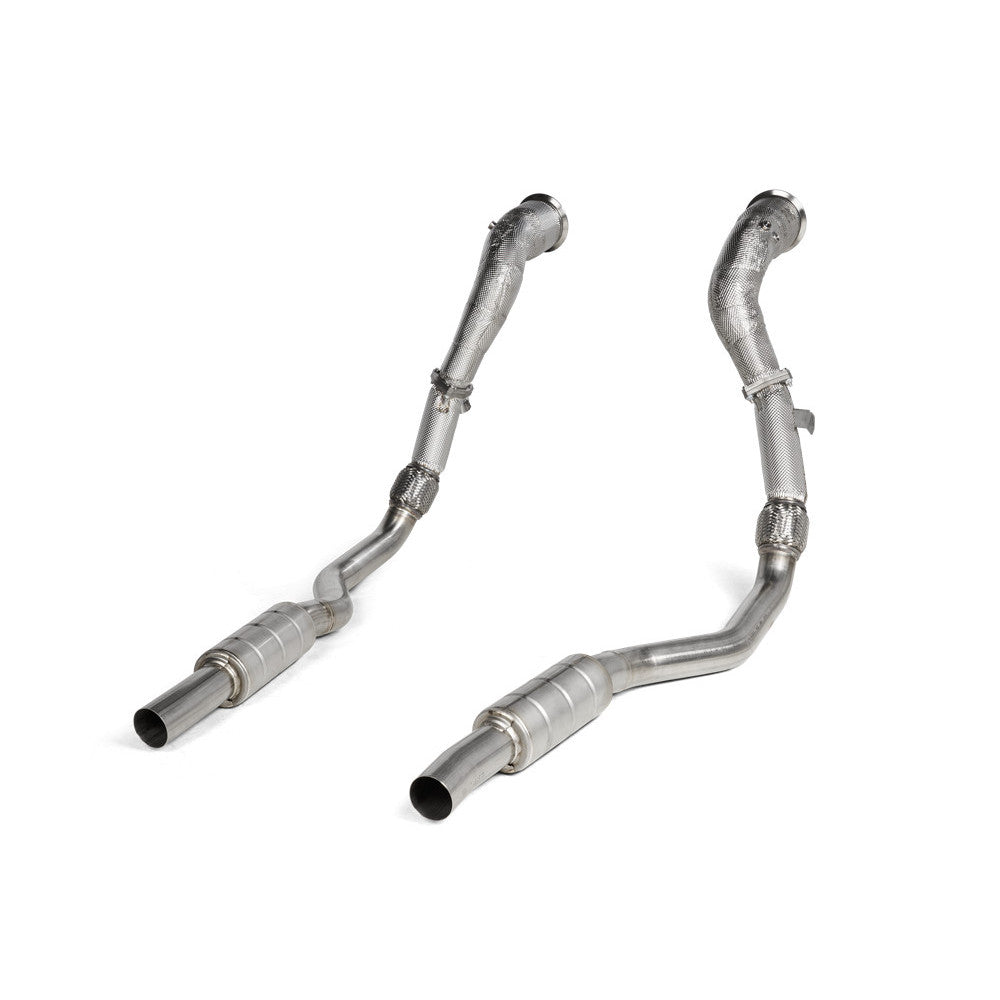 Akrapovic Downpipe / Link Pipe Set (SS) for Audi C8 RS6 / RS7
